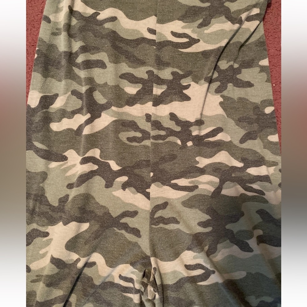 21 Saints Womens Camouflage Sleeveless Cropped Wide-Leg Jumpsuit Size S - Picture 4 of 16